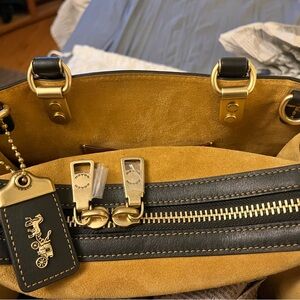 Coach Black and Gold Shoulder Bag